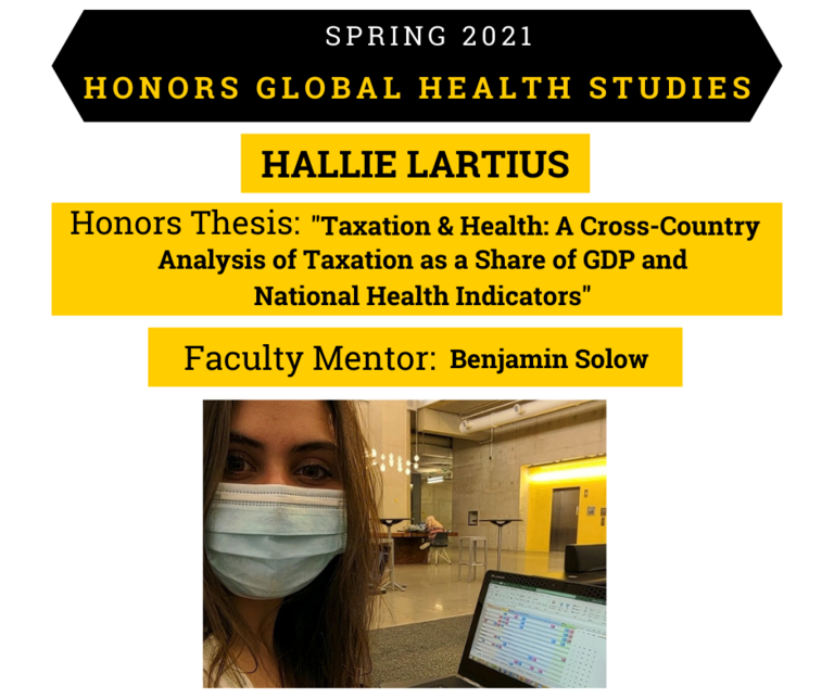 Honors Poster for Hallie Lartius