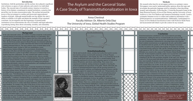 Anna Chestnut's Poster on Transinstitution