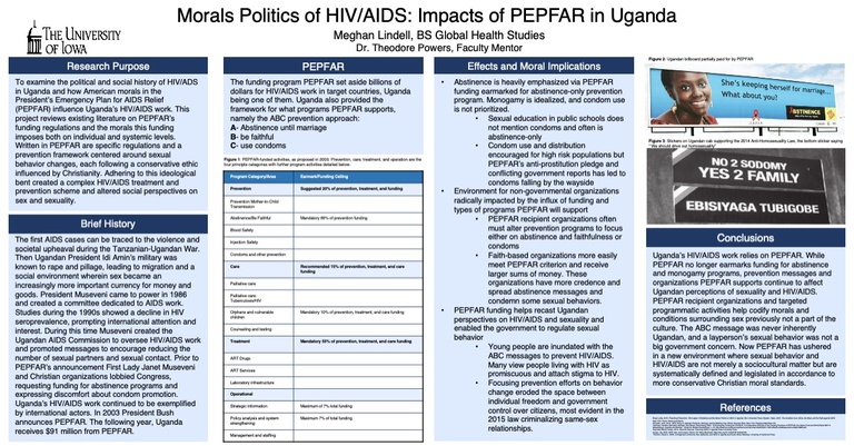 Meghan Lindell's Poster on HIV in Uganda